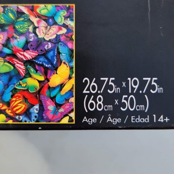 Buffalo Games Vivid Collection Butterflies 1000 Piece Jigsaw Puzzle Butterfly Bl - Picture 2 of 3